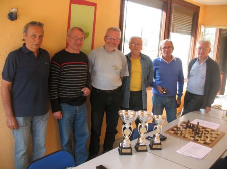 Monsieur Bastide, à gauche, en compagnie des différents participants